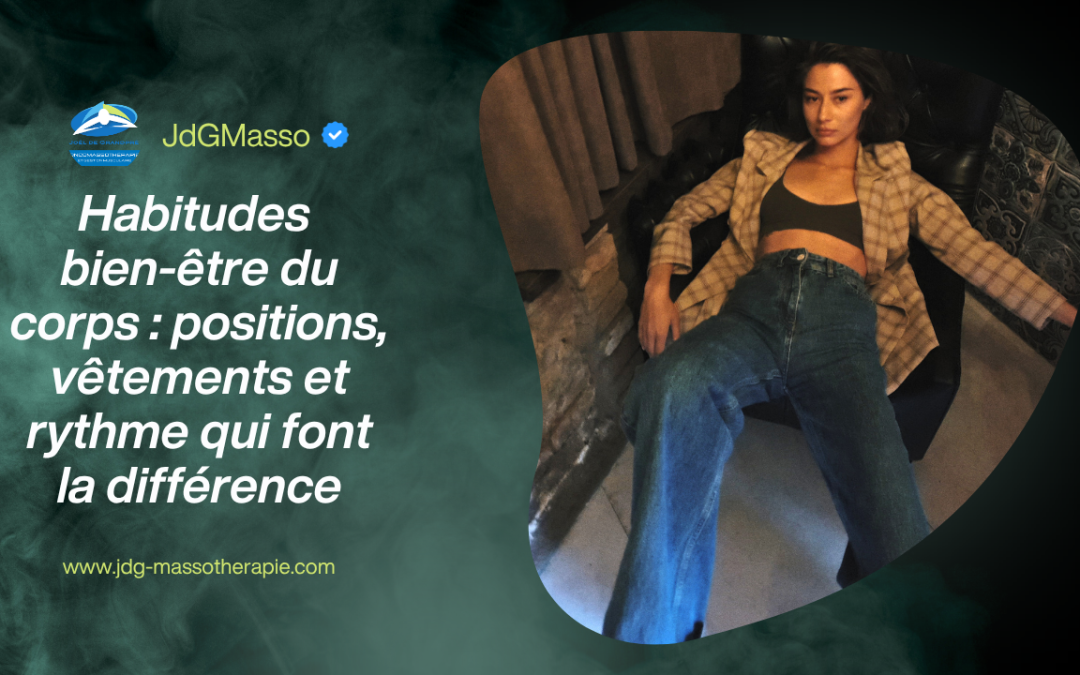 Habitudes bien-être corps : positions, vêtements et rythme qui font la différence