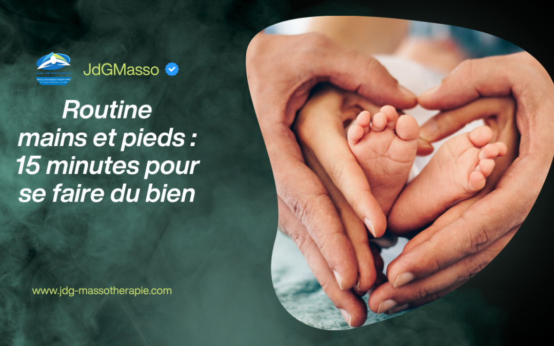 Routine mains et pieds de 15 minutes pour favoriser la détente, la circulation et le bien-être grâce à un toucher doux et réconfortant.