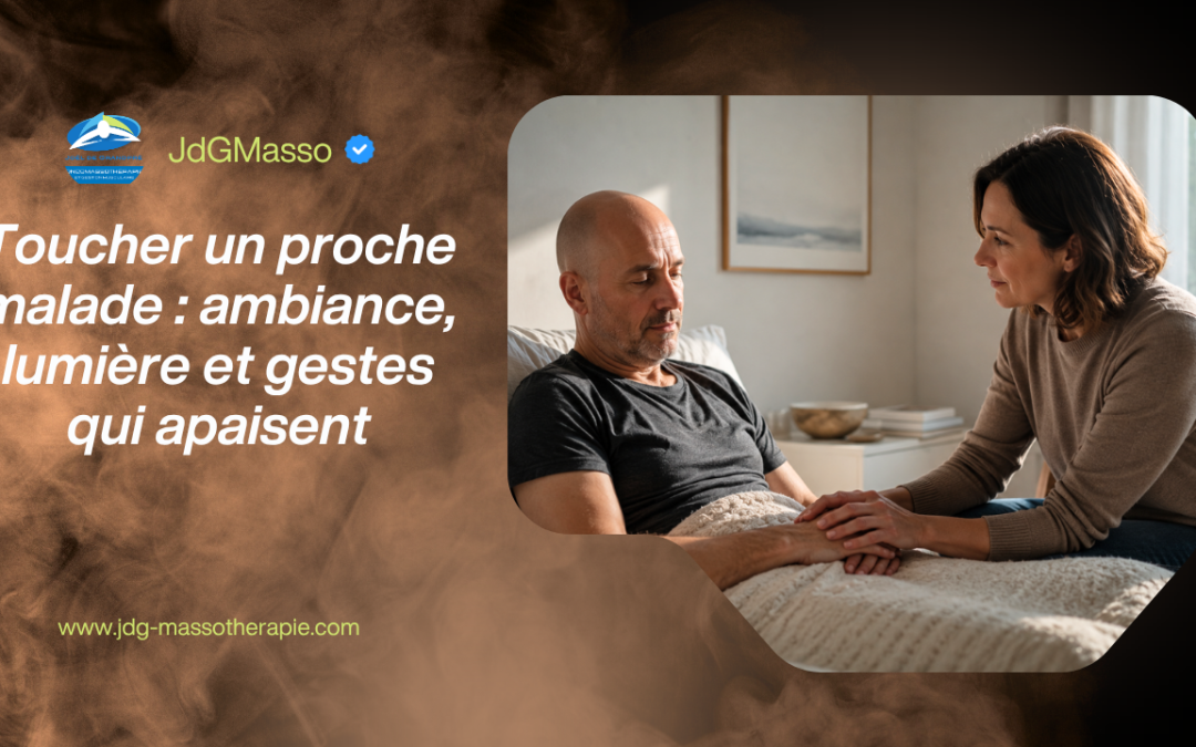 Toucher un proche malade : ambiance, lumière et gestes qui apaisent