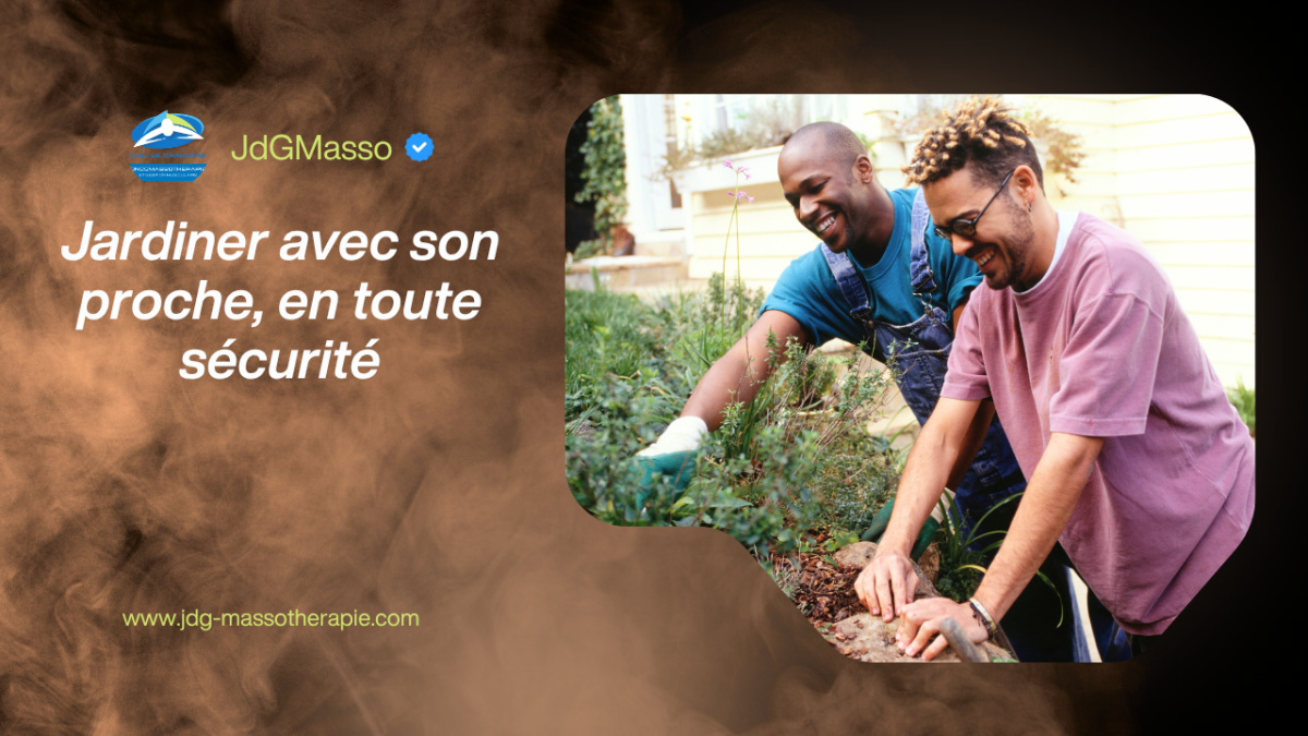 Jardiner avec son proche, en toute sécurité